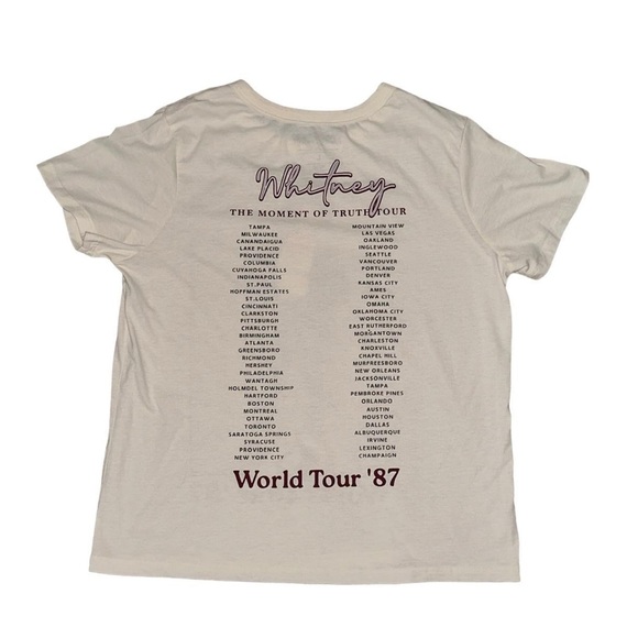 Whitney Houston The Moment of Truth World Tour ‘87 graphic tee size L! - Picture 2 of 3